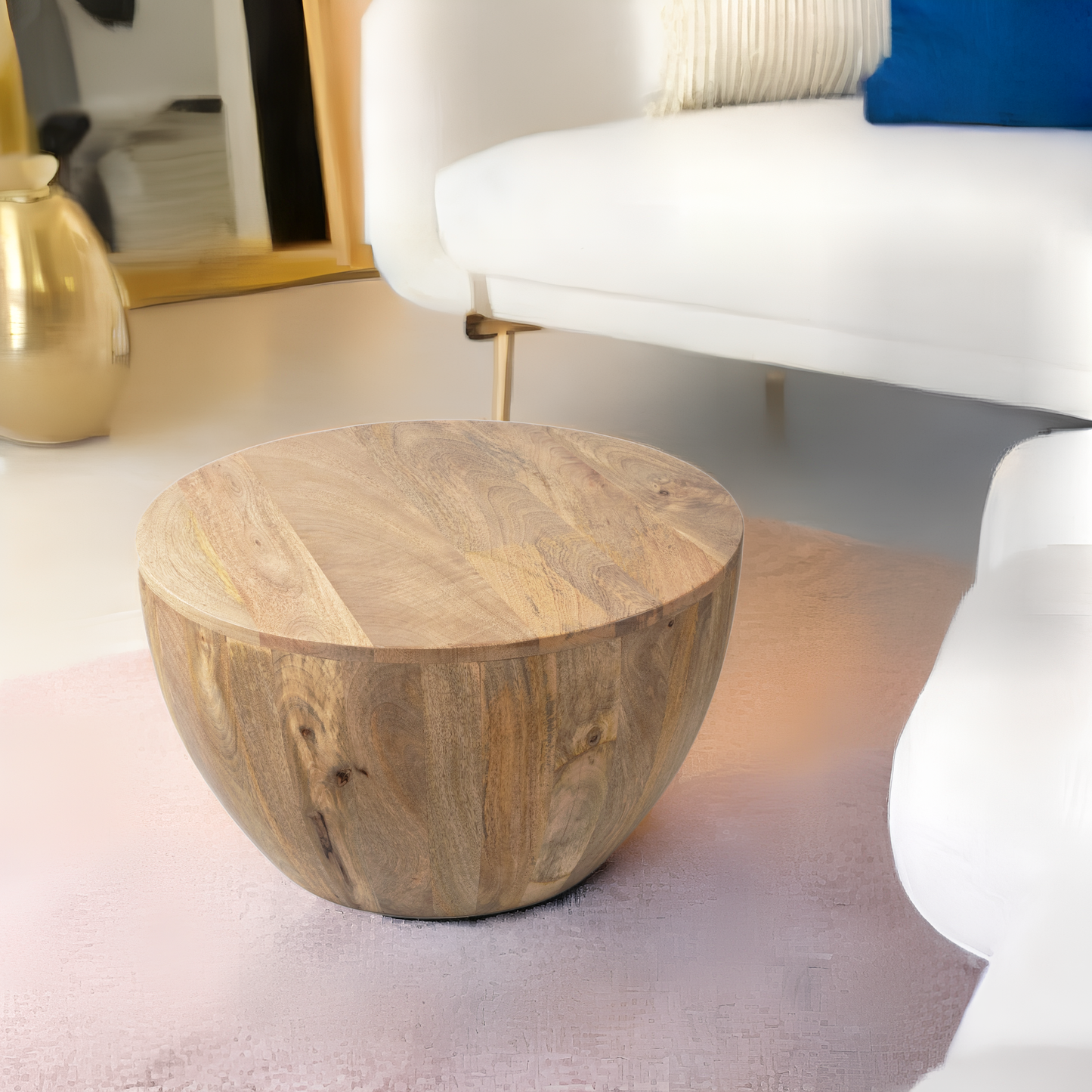 Table basse en bois d'acacia Amelia